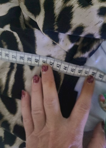 Kahverengi Leopar Desenli Kadın Tunik - Görsel 4