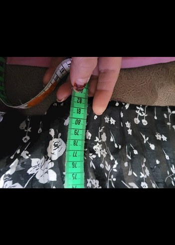 G 538 V Yaka Siyah Gri Batik Desenli Salaş Bluz - Görsel 6