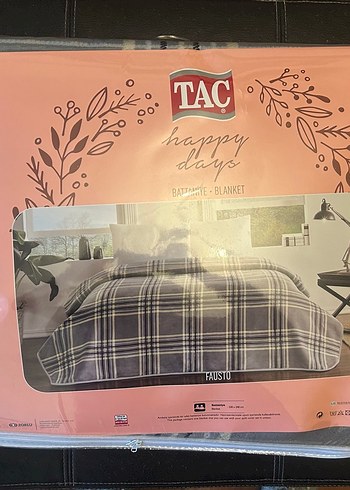 Taç Gri Ekoseli Baskılı Nevresim Takımı - Görsel 2