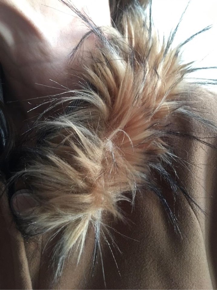 Kahverengi kapüşonlu kaban - Görsel 5