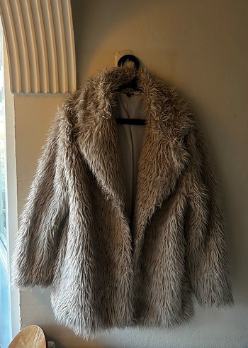 H&M Midi Kürk Kaban - Görsel 2