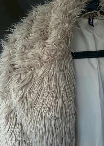 H&M Midi Kürk Kaban - Görsel 5