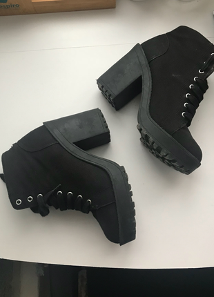 38 Beden siyah Renk H&M Siyah bot