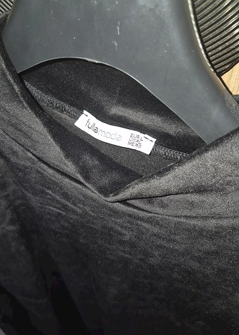 Siyah Süet Kadın Uzun elbise - Görsel 3