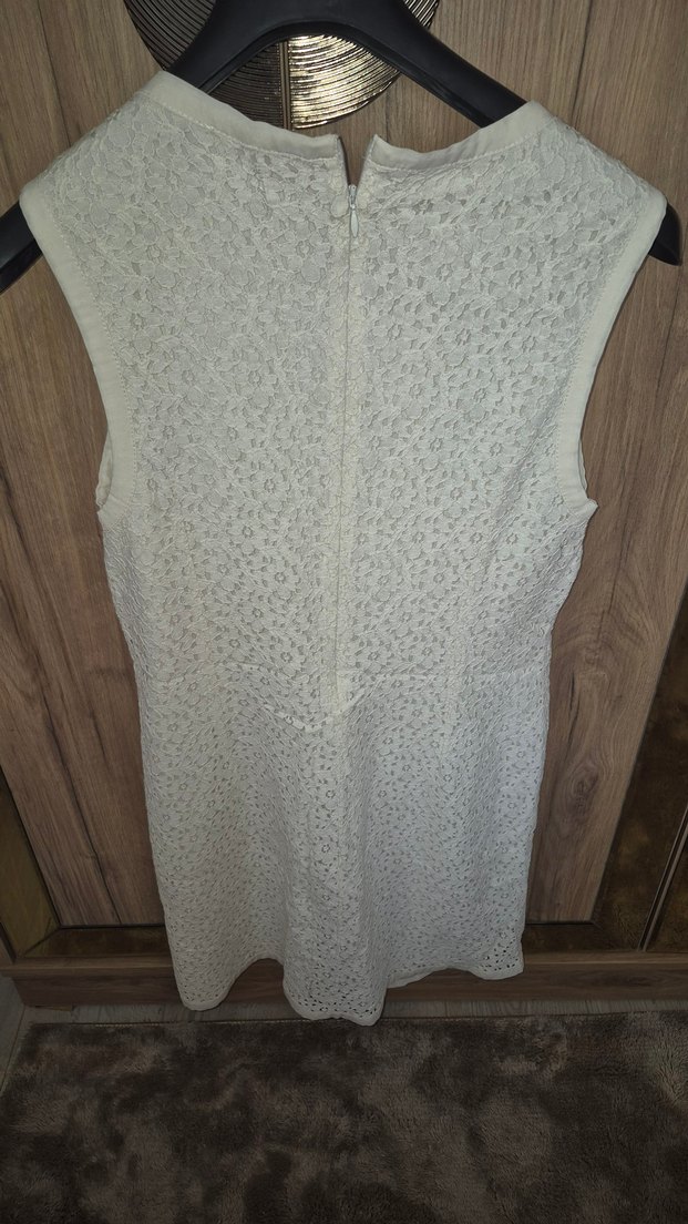 Dantel Detaylı Kolsuz elbise - Görsel 3