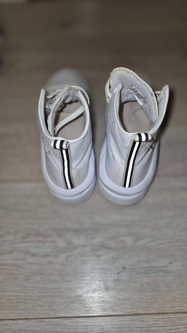 USPA Beyaz Yüksek Topuklu Kadın Spor Ayakkabı - Görsel 3