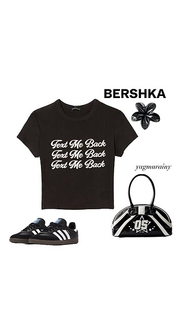 Bershka baskılı tshirt