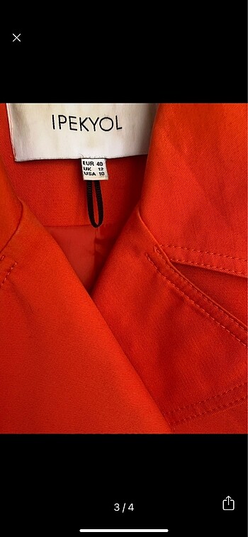 l Beden İpekyol turuncu ceket