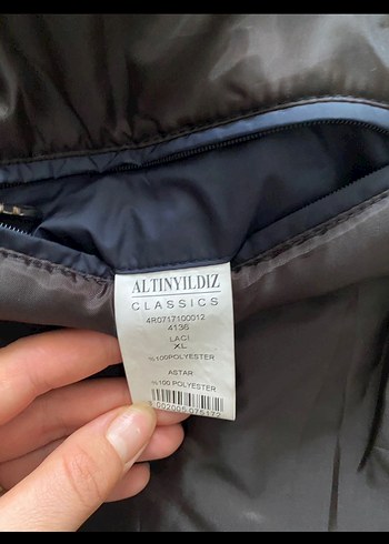 xl Beden Altınyıldız Lacivert Erkek Mont