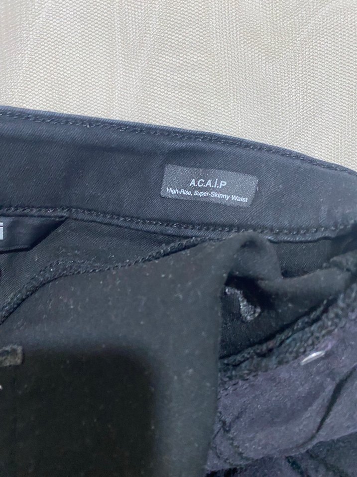 Mavi Siyah Kadın Slim Fit Kot Pantolon - Görsel 2