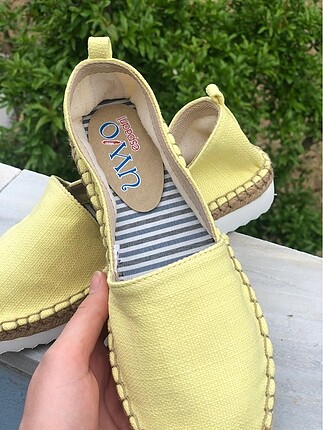 39 Beden Sarı keten Espadril