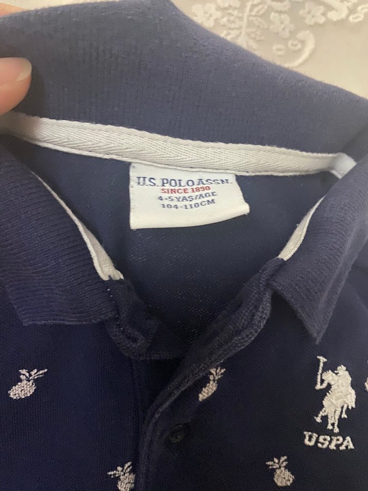 Uspa Lacivert Polo Yaka Tişört - Görsel 3