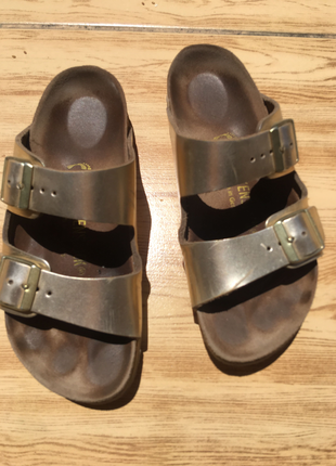 Gold arizona birkenstock