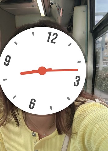 Sarı Düğmeli Kadın Mini Triko Kazak - Görsel 3