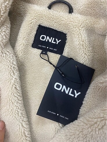 Only Kürklü parlak mont