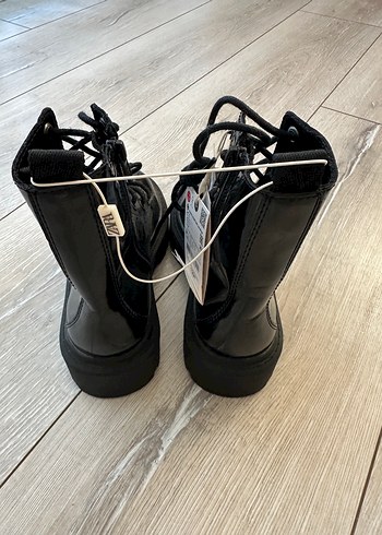 30 Beden siyah Renk Siyah Rugan Goth Stiletto Topuklu Çocuk Bot