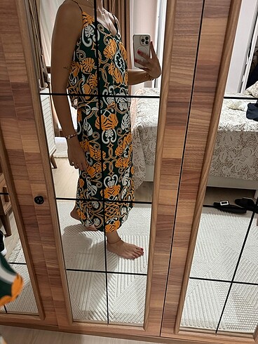 s Beden H&M desenli elbise