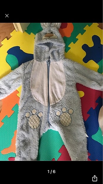Tavşan model peluş tulum