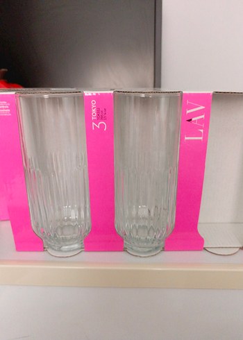 Pembe Kutuda 5 Parça Uzun Bardak Seti - Görsel 2