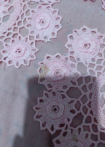 Pembe Bohem Dantel Motifler - Görsel 4