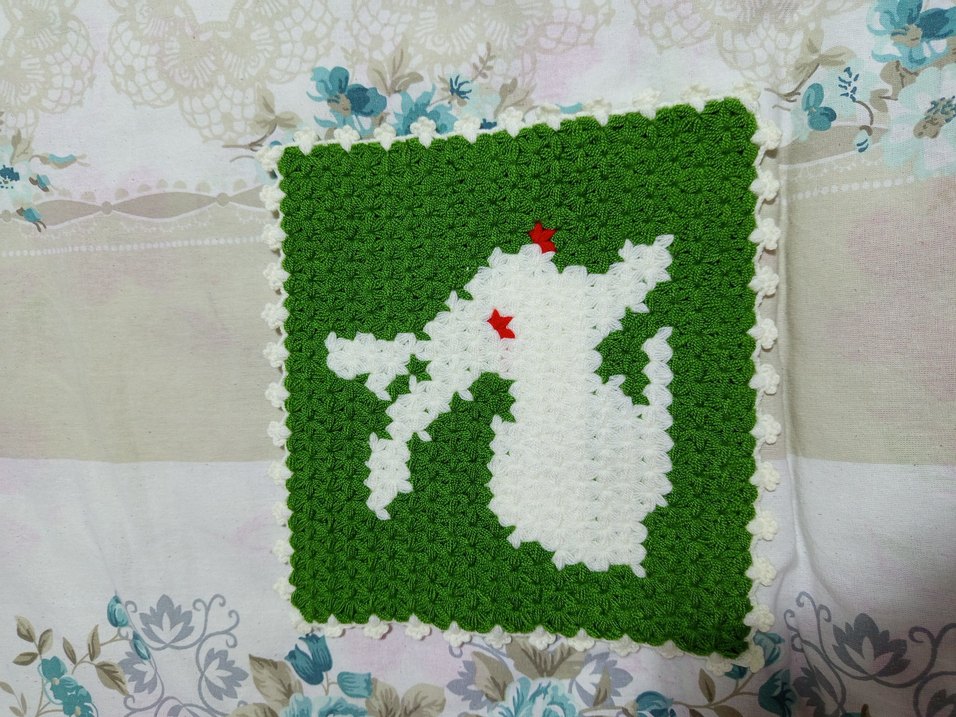 Nakışlı Yeşil Banyo lifi - Görsel 2