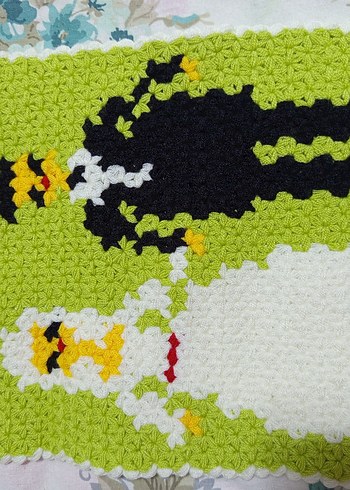 Renkli Örgü Banyo Süngeri - Görsel 2