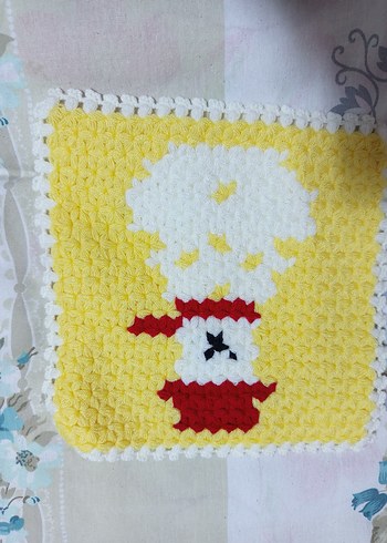 Renkli Sarı El Yapımı Banyo Süngeri - Görsel 2