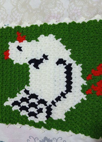 Renkli Örgü Banyo Süngeri - Görsel 2