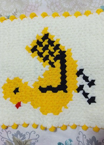 Sarı ve renkli banyo süngeri - Görsel 2