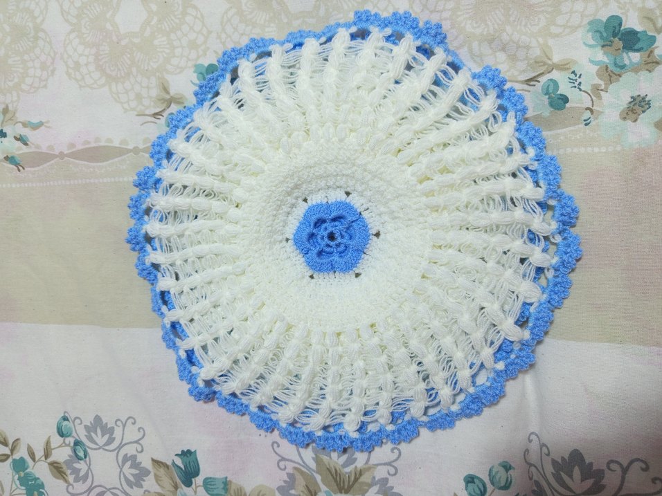 Mavi İşlemeli lif - Görsel 2