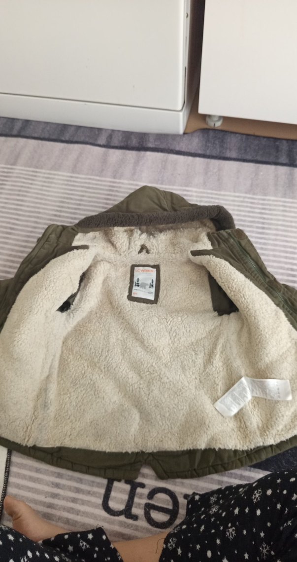 erkek çocuk kürklü kaban mont - Görsel 2