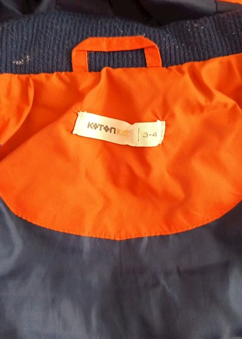 Turuncu Kapüşonlu Erkek Çocuk Montu - Görsel 5