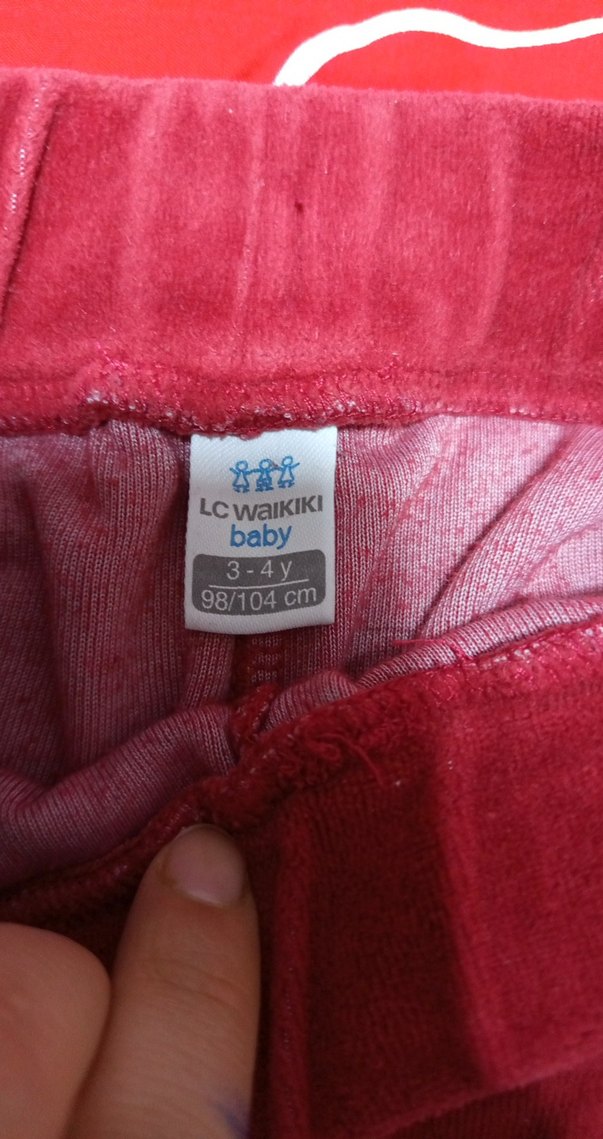 Kız erkek çocuk Kırmızı Fermuarlı Eşofman Takımı - Görsel 2