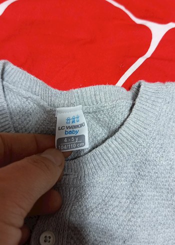 Düğmeli Gri Erkek çocuk Polar Sweatshirt - Görsel 3