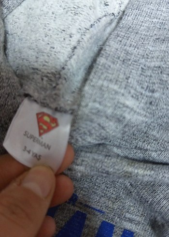 Erkek Çocuk Gri Kapüşonlu Sweatshirt - Görsel 3