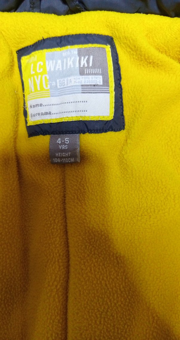 Erkek Çocuk Kapüşonlu Renkli Fermuarlı Mont - Görsel 3