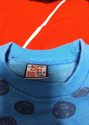 Erkek Çocuk Renkli Desenli Mavi Sweatshirt - Görsel 2