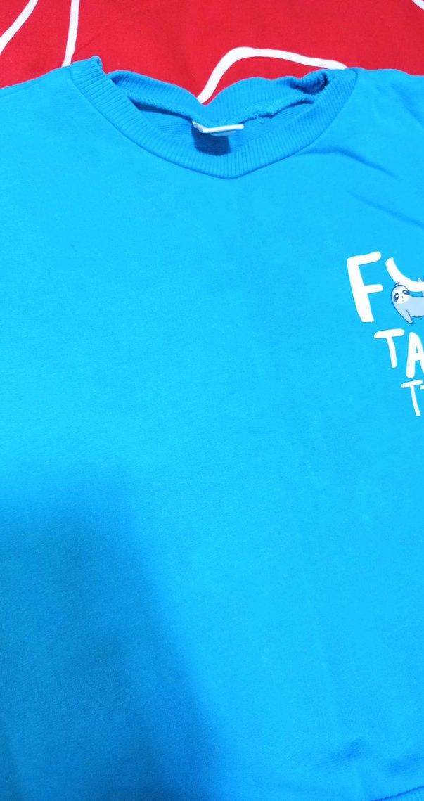 erkek çocuk mavi sweu - Görsel 2