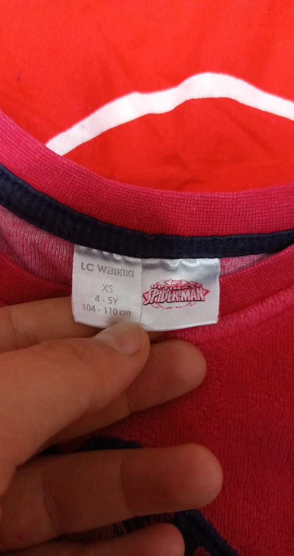 Erkek Çocuk Kırmızı Spider-Man Sweatshirt - Görsel 2