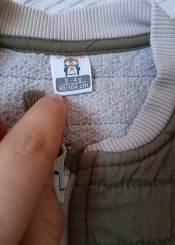 Erkek Çocuk Kahverengi Fermuarlı Yelek - Görsel 2