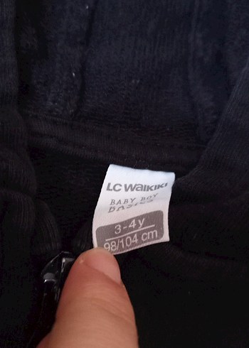 Kapüşonlu Siyah Erkek Çocuk Fermuarlı Yelek - Görsel 2