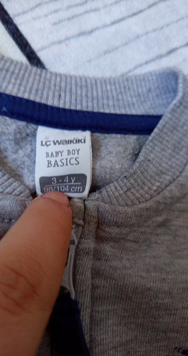 Gri Erkek Çocuk Fermuarlı Yelek - Görsel 2