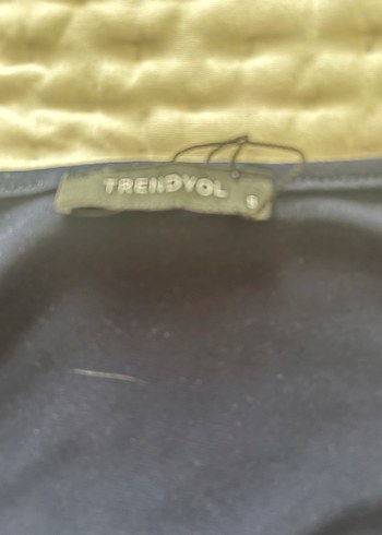 Drapeli kare Yakalı Lacivert Kadın Bluz - Görsel 2