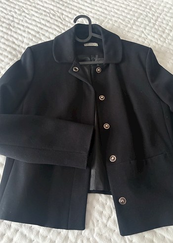 Düğmeli lacivert  Kadın Blazer Ceket - Görsel 2