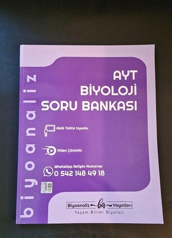 Biyoanaliz Ayt Biyoloji Soru Bankası 