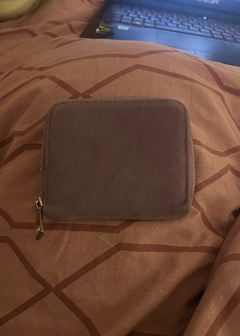 Mor Kadın Kadife Fermuarlı Cüzdan - Görsel 5