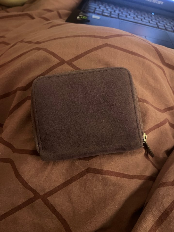 Mor Kadın Kadife Fermuarlı Cüzdan - Görsel 4