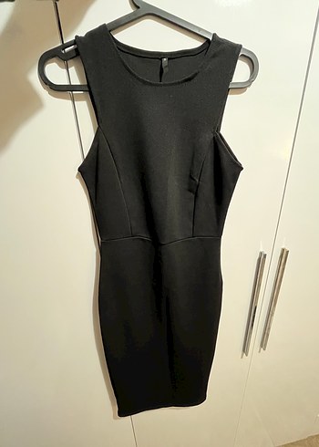 Kadın Siyah Midi Kalem Elbise - Görsel 2