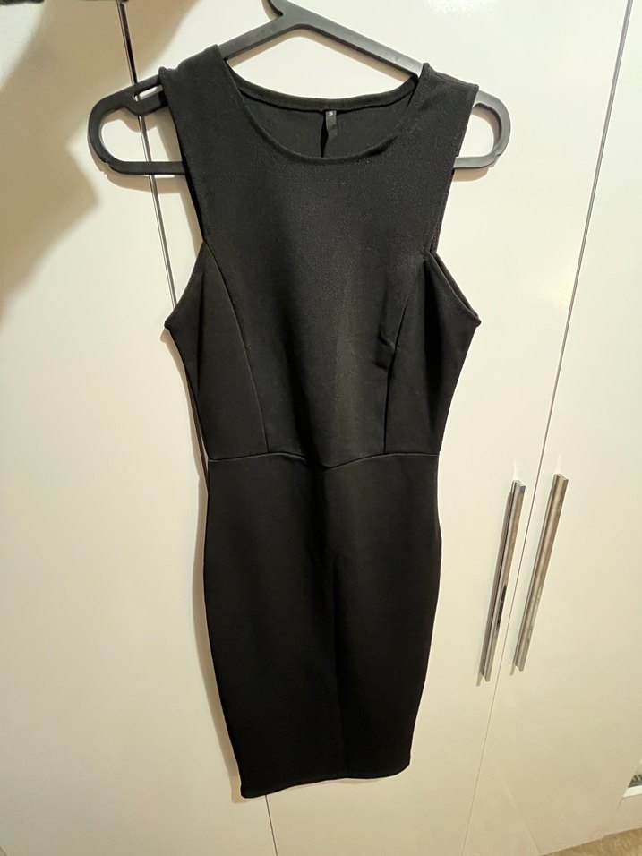 Kadın Siyah Midi Kalem Elbise - Görsel 2