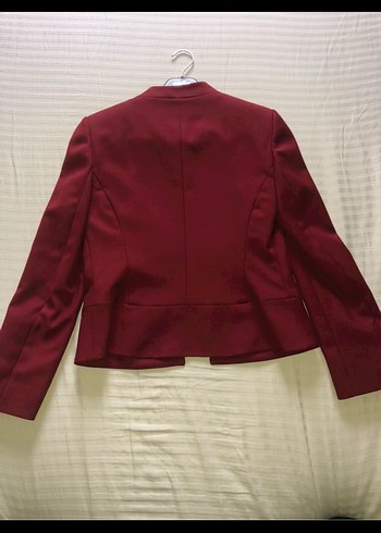36 Beden Bordo Mini Kadın Blazer Ceket